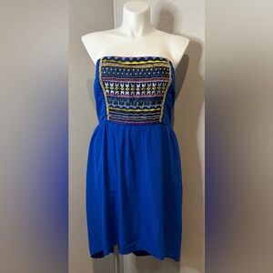 Women’s XXL Maurices Mini Dress with Colorful Embroidery